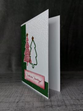 Grußkarte Weihnachten Fröhliche Feiertage handgemacht